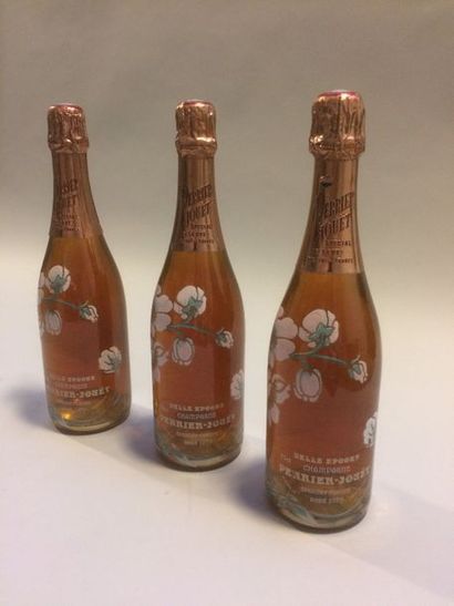 null 3 bouteilles CHAMPAGNE "Belle Epoque", Perrier-Jouët 1979 (rosé)