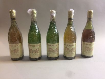 null 5 bouteilles CHÂTEAUNEUF-DU-PAPE blanc, Fortia [2 de 1999, 3 de 1989, 1 TLB,...