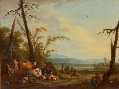 null Jean-Baptiste CLAUDOT, dit Claudot de Nancy (Badonviller, 1733 - Nancy, 1805).

Pastorale.

Toile...