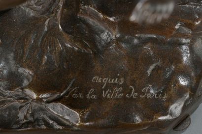 null Jean-Ossaye MONBUR (Ernezat, 1850 - Vichy, 1896).

L'enfant retrouvé.

Bronze...