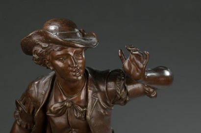 null Édouard DROUOT (Sommevoire, 1859 - Paris, 1945).

Joueur de boules.

Bronze...