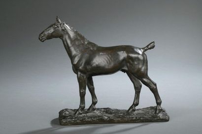 null Louis de MONARD (Autun, 1873 - Paris, 1939).

Cheval de course.

Bronze à patine...