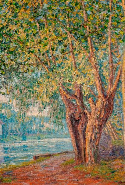 null Francis PICABIA (Paris, 1879 - Paris, 1953).

Lever du soleil, bords du Loing...