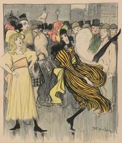 null Théophile-Alexandre STEINLEN (Lausanne, 1859 - Paris, 1923).

Danseuse écossaise...