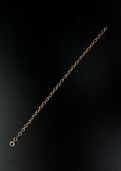 null Bracelet d'enfant en or jaune 18k à maille forçat.
Long. : 16 cm - Poids : 2,6...