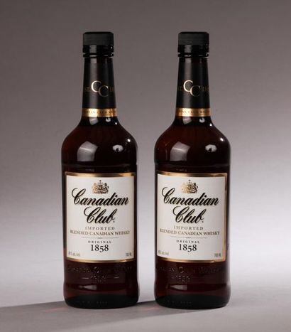 null *2 bouteilles CANADIAN WHISKY Canadian Club 