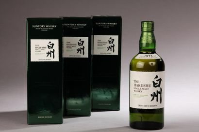 null *3 bouteilles JAPANESE WHISKY "Single Malt", The Hakushu (Distiller's reserve,...