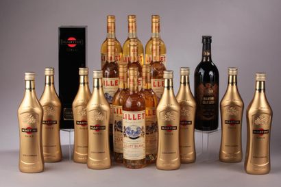 null *19 bouteilles LILLET MARTINI (surtout blancs) 