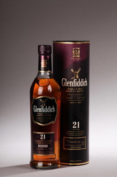 null *1 bouteille SCOTCH WHISKY "Single Malt", Glenfiddich 21 ans 