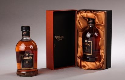 null *2 bouteilles SCOTCH WHISKY "Single Malt", Aberfeldy 21 ans (1 en coffret) 