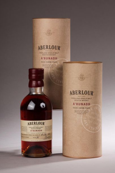 null *2 bouteilles SCOTCH WHISKY "Single Malt", Aberlour ("A' Bunadh", 60,9%) 