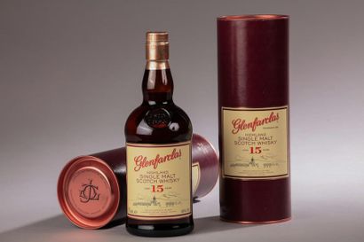 null *2 bouteilles SCOTCH WHISKY "Single Malt", Glenfarclas 15 ans 