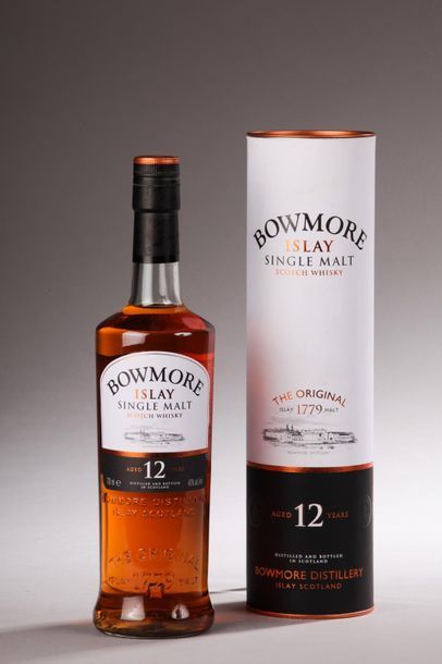 null *1 bouteille SCOTCH WHISKY "Single Malt", Bowmore 12 ans 