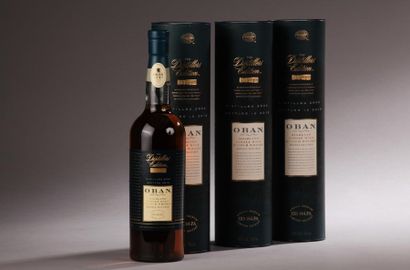 null *3 bouteilles SCOTCH WHISKY "Single Malt", Oban 2000 (bottled 2015, the distillers'...