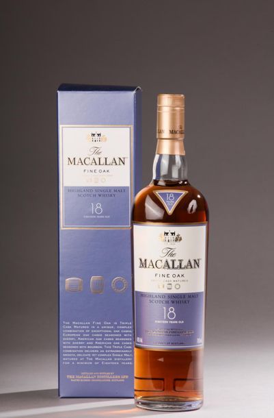 null *1 bouteille SCOTCH WHISKY "Single Malt", The Macallan 18 ans 