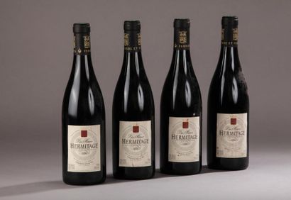 null 4 bouteilles HERMITAGE "Les Miaux", Ferraton 2001 (elt) 