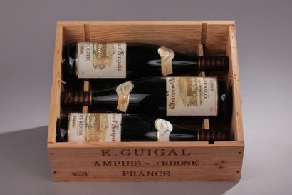 null 3 bouteilles CÔTE-RÔTIE "Château d'Ampuis", Guigal 2003 (elt, ela) cb 