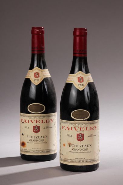 null 2 bouteilles ÉCHEZEAUX, Faiveley 1998 (elt, ela) 
