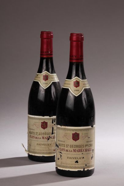 null 2 bouteilles NUITS-ST-GEORGES "Clos de la Maréchale", Faiveley 1999 (ea) 