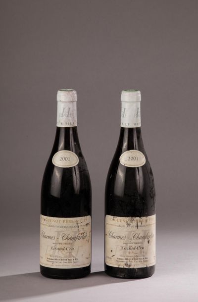 null 2 bouteilles CHARMES-CHAMBERTIN, Huguenot 2001 (ela) 