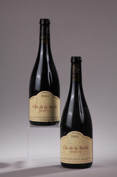 null 2 bouteilles CLOS DE LA ROCHE, Lignier-Michelot 2004 (etlt) 