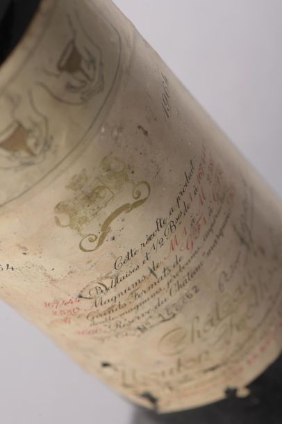 null 1 bouteille Château MOUTON-ROTHSCHILD, 1° cru Pauillac 1964 (ea, LB) 