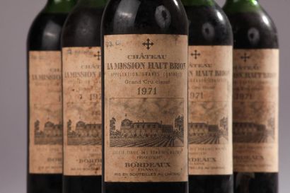 null 6 bouteilles Château LA MISSION-HAUT-BRION, Pessac-Léognan 1971 (es, elt, 1...