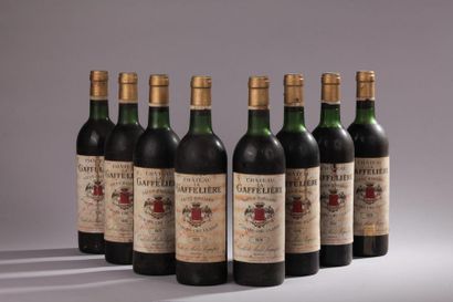 null 8 bouteilles Château LA GAFFELIERE, 1° Grand Cru St-Emilion 1976 (ets, tachées,...