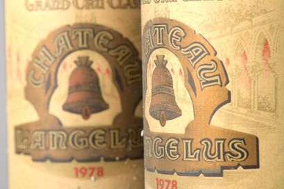 null 6 bouteilles Château ANGELUS, 1° Grand Cru St-Emilion 1978 (es, 2 TLB, 2 LB,...