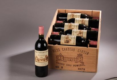 null 12 bouteilles VIEUX Château CERTAN, Pomerol 1979 (1 TLB, 1 B) cb 