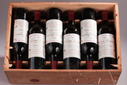 null 12 bouteilles Château BRANAIRE-DUCRU, 4° cru Saint-Julien 1983 (4 TLB, 3 LB,...