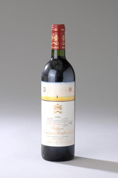 null 1 bouteille Château MOUTON-ROTHSCHILD, 1° cru Pauillac 1983 (elt, ela) 