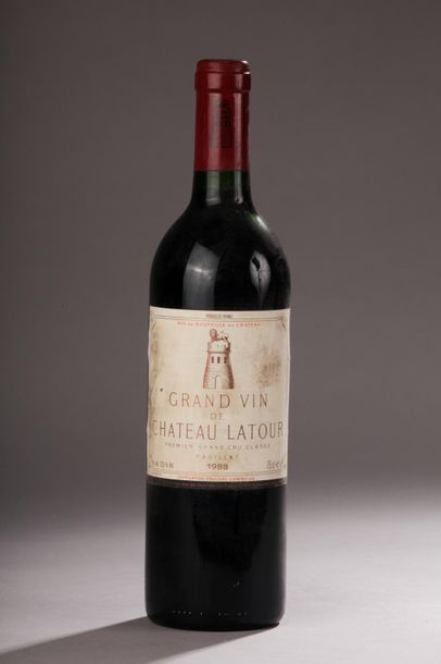 null 1 bouteille Château LATOUR, 1° cru Pauillac 1988 (elt, es) 