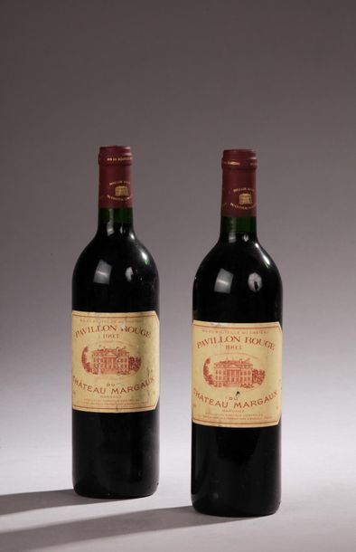 null 2 bouteilles PAVILLON ROUGE DU Château MARGAUX, Margaux 1993 (ela) 