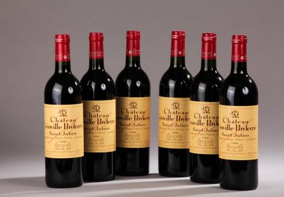 null 6 bouteilles Château LÉOVILLE POYFERRÉ, 2° cru Saint-Julien 1996 