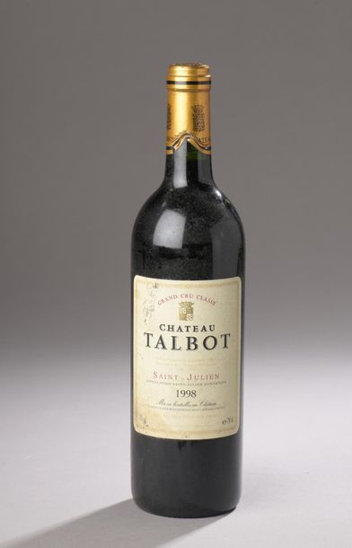 null 1 bouteille Château TALBOT, 4° cru Saint-Julien 1998 (ela) 
