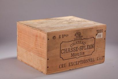 null 6 bouteilles Château CHASSE-SPLEEN, Moulis 1998 cb 