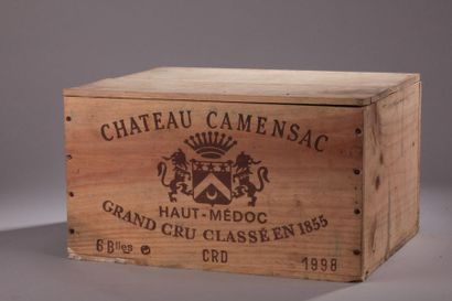 null 6 bouteilles Château CAMENSAC, 5° cru Haut-Médoc 1998 cb 
