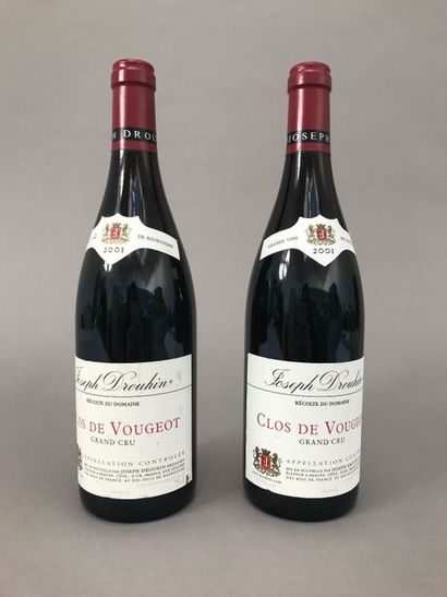 null 2 bouteilles CLOS VOUGEOT, J. Drouhin 2001 