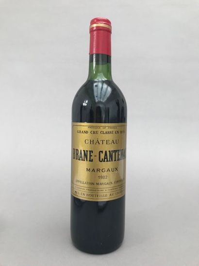 null 1 bouteille Château BRANE-CANTENAC, 2° cru Margaux 1982 (MB)