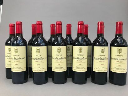 null 12 bouteilles Château BRANAS-GRAND-POUJEAUX, Moulis 1997 