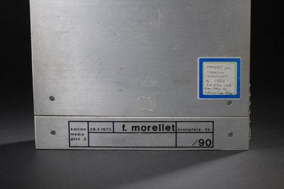 null François MORELLET (1926-2016).
3 trames de grillages.
Grillage sur bois peint...