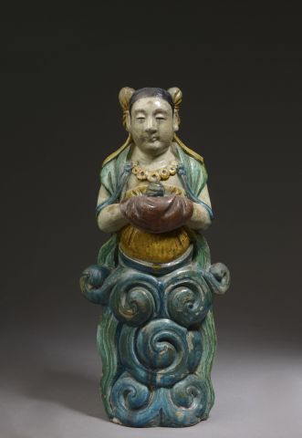 CHINE - époque Ming (1368-1644). 

Statuette...