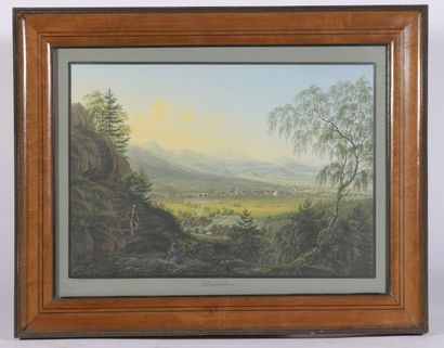 null Johann Ludwig BLEULER (Feuerthalen, 1792 - Laufen-Uhwiesen, 1850).

Paysages...