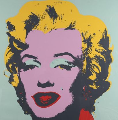 null D'après Andy WARHOL (1928-1987). 
Marilyn.
Sérigraphie en couleurs, éditions...