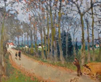 null Pierre-Eugène MONTEZIN (1874-1946).
"Grands arbres en automne", entre 1940 et...