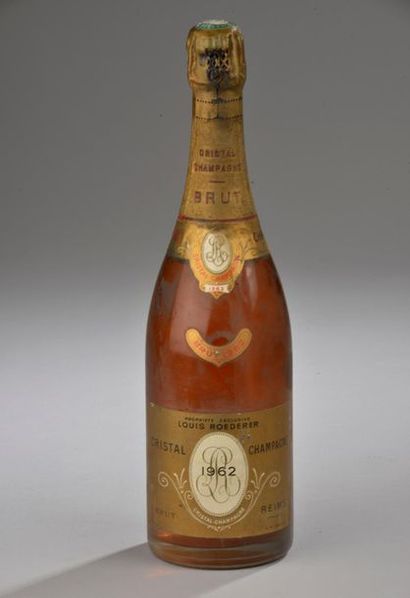 null 1 bouteille CHAMPAGNE "Cristal", L. Roederer 1962 (es, MB) 