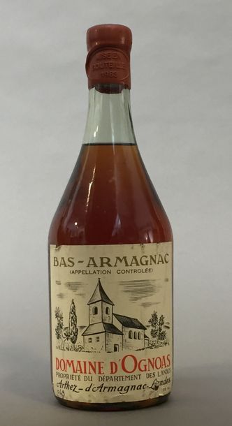 null 1 bouteille BAS-ARMAGNAC Domaine d'Ognoas 1973 (mis en bouteille en 1983) 