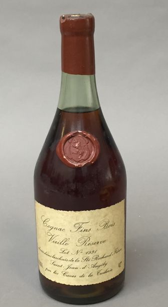 null 1 bouteille COGNAC "Fins Bois", Richard Frères (42% alc) 