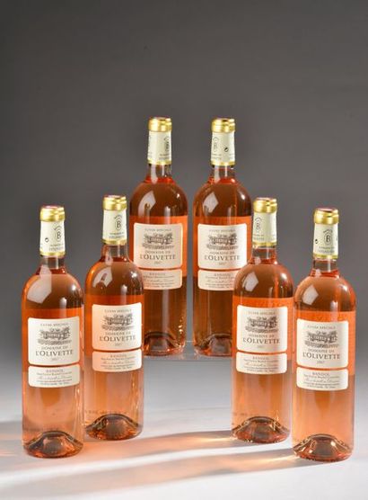 null 6 bouteilles BANDOL L'Olivette 2017 (rosé) 